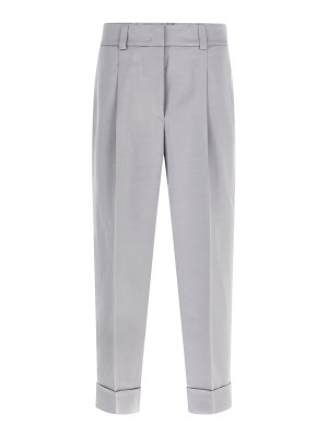 PESERICO: pantaloni casual - Pantaloni di raso