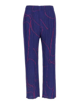 PLEATS PLEASE ISSEY MIYAKE: Casual Hosen - Casual Hose - Blau