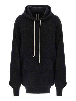 RICK OWENS: Sweatshirts & Sweaters - Hun Hoodie Sweater