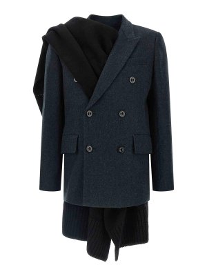 Sacai: vests - 2-In-1 Coat