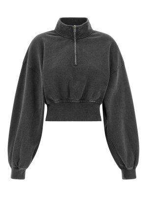 T BY ALEXANDER WANG: Sweatshirts & Sweaters - Cropped Sweatshirt