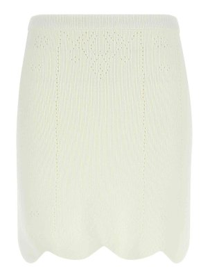 TWINSET: ベルボトムジーンズ - フレアジーンズ - 白