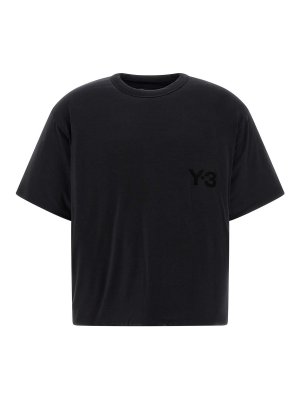 Y-3: t-shirts - Padded T-Shirt