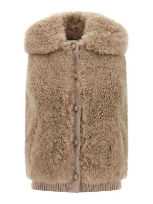 YVES SALOMON: vests - Shearling Vest