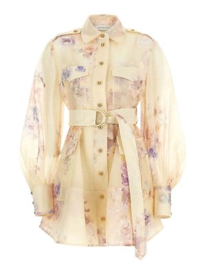 ZIMMERMANN: shirts - Hypnotic Utility Mini Dress