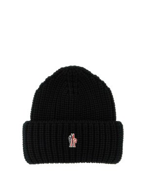 MONCLER: beanies - Logo Patch Beanie