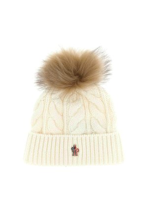 MONCLER: Chapeaux - Chapeau - Blanc