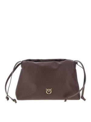 Pinko: Clutch - Pochette - Rouge Brun