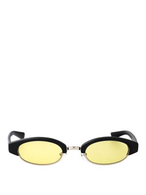 ALEXANDER MCQUEEN: Sonnenbrillen - Sonnenbrille - Schwarz