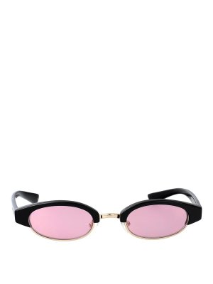 ALEXANDER MCQUEEN: Sonnenbrillen - Sonnenbrille - Schwarz