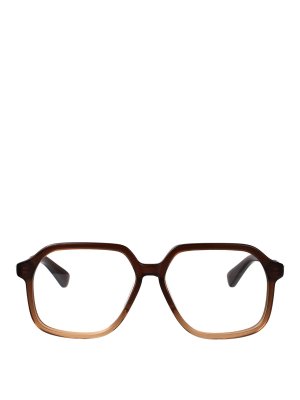 BOTTEGA VENETA: 眼鏡 - 眼鏡 - ブラウン