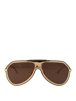 DOLCE & GABBANA: Sonnenbrillen - Sonnenbrille - Gold