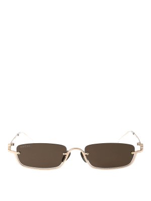 GUCCI: Sonnenbrillen - Sonnenbrille - Gold