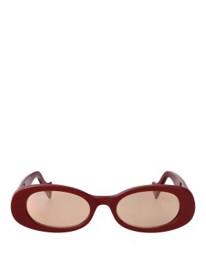 GUCCI: Sonnenbrillen - Sonnenbrille - Dunkelrot