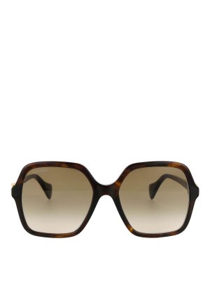 GUCCI: Lunettes de soleil - Lunettes De Soleil - Marron