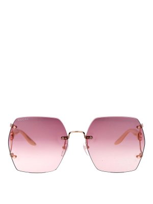 GUCCI: Lunettes de soleil - Lunettes De Soleil - Or