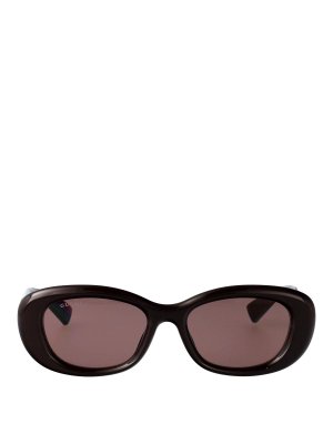 GUCCI: Sonnenbrillen - Sonnenbrille - Braun