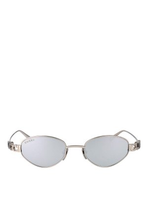 GUCCI: Lunettes de soleil - Lunettes De Soleil - Argent