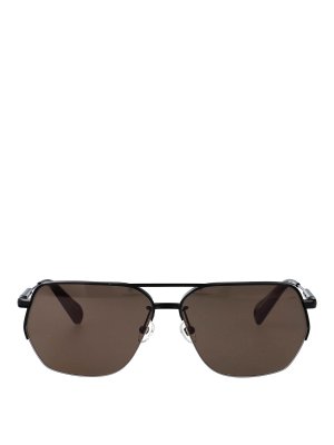 JACQUEMUS: Sonnenbrillen - Sonnenbrille - Schwarz