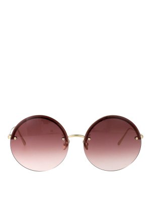LINDA FARROW: Sonnenbrillen - Sonnenbrille - Gold