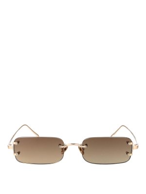LINDA FARROW: Sonnenbrillen - Sonnenbrille - Gold