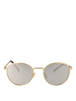 MIU MIU: Sonnenbrillen - Sonnenbrille - Gold