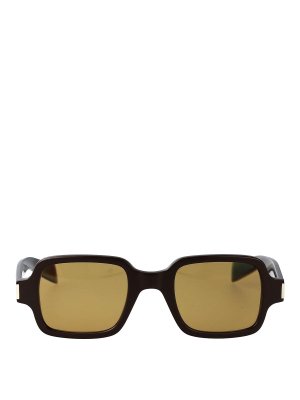 SAINT LAURENT: Lunettes de soleil - Lunettes De Soleil - Marron