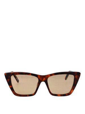 SAINT LAURENT: Sonnenbrillen - Sonnenbrille - Braun