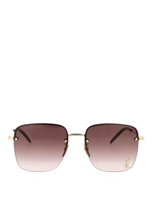 SAINT LAURENT: Sonnenbrillen - Sonnenbrille - Gold