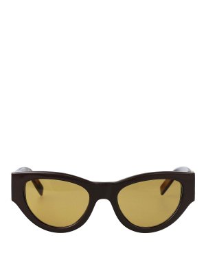 SAINT LAURENT: Sonnenbrillen - Sonnenbrille - Braun