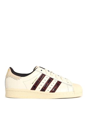 Adidas Originals: trainers - Superstar White Leather Sneakers