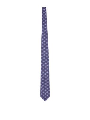 FERRAGAMO: ties & bow ties - Feline Print Tie