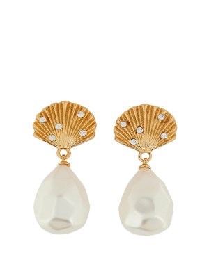 Self Portrait: Earrings - Shell Earrings