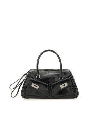 FERRAGAMO: Bolsos Shopping - Bowling Multipocket - Negro