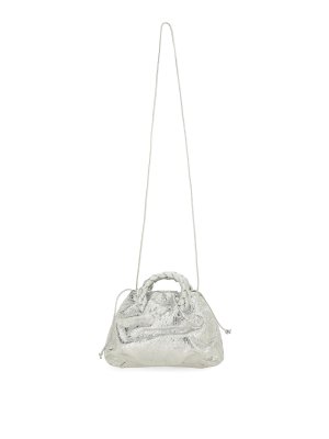 HEREU: Bucket bags - Bombon Crinkled Metallic Bag