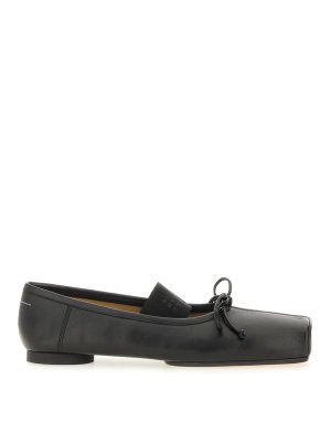 MM6 MAISON MARGIELA: flat shoes - Leather Ballerina