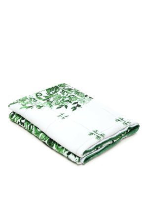 DOLCE & GABBANA: beach accessories - Majolica Print Beach Towel