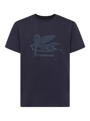 ETRO: T-shirts - T-Shirt - Bleu