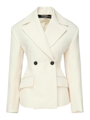 JACQUEMUS: Vestes de costume - Blazer - Blanc
