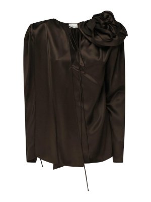 MAGDA BUTRYM: Blouses - Blouse - Marron