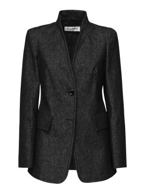 Max Mara: Blazer - Blazer - Azul