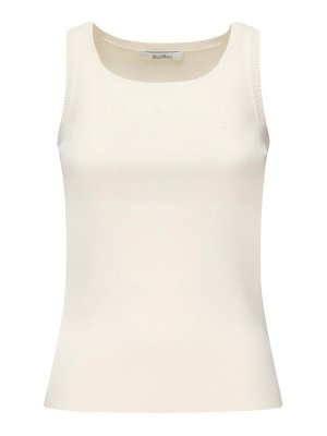 Max Mara: Tops und Tank Tops - Top - Weiß