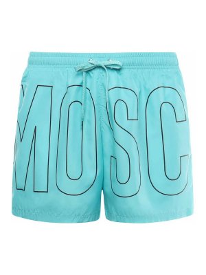 MOSCHINO: Shorts de bain - Short De Bain - Bleu