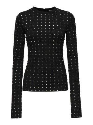 SPORTMAX: T-shirts - T-Shirt - Schwarz