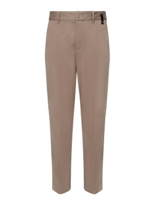 FENDI: casual trousers - Gabardine Trousers With Logo