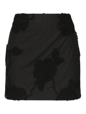 ROTATE Birger Christensen: mini skirts - Cotton Mini Skirt