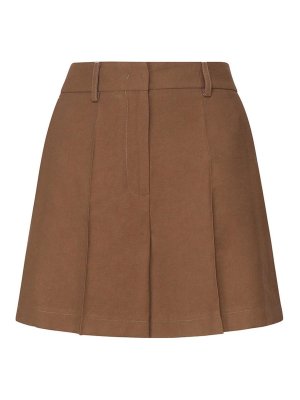 SCARLETT POPPIES: Trousers Shorts - Pleated Skirt-Effect Shorts