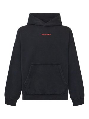 BALENCIAGA: Sweatshirts und Pullover - Sweatshirt - Schwarz