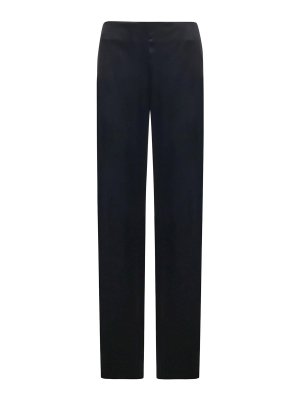 BALENCIAGA: casual trousers - Minimal Trousers In Stretch Satin
