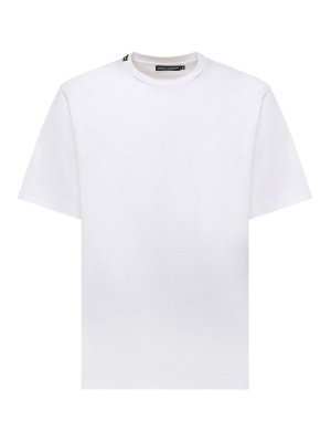 DOLCE & GABBANA: t-shirts - Cotton T-Shirt With Logo Patch